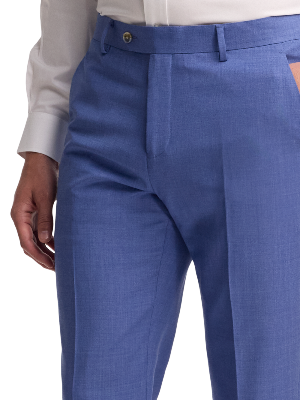 Alternate Image of Wool Stretch Bengaline Flat Front Suit Pants-2