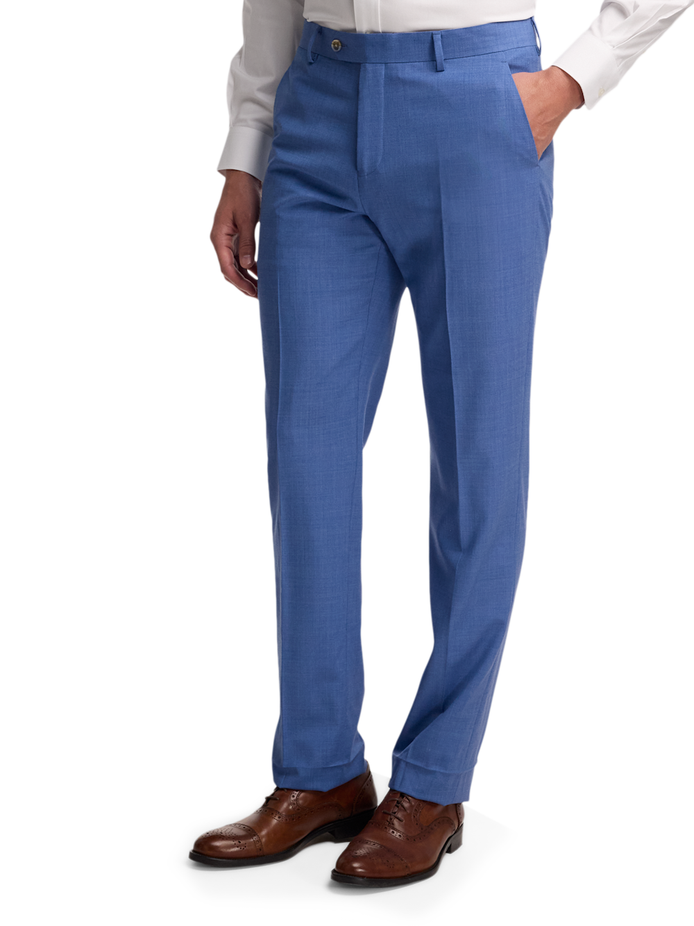 Alternate Image of Wool Stretch Bengaline Suit Pants-3#model_flat front