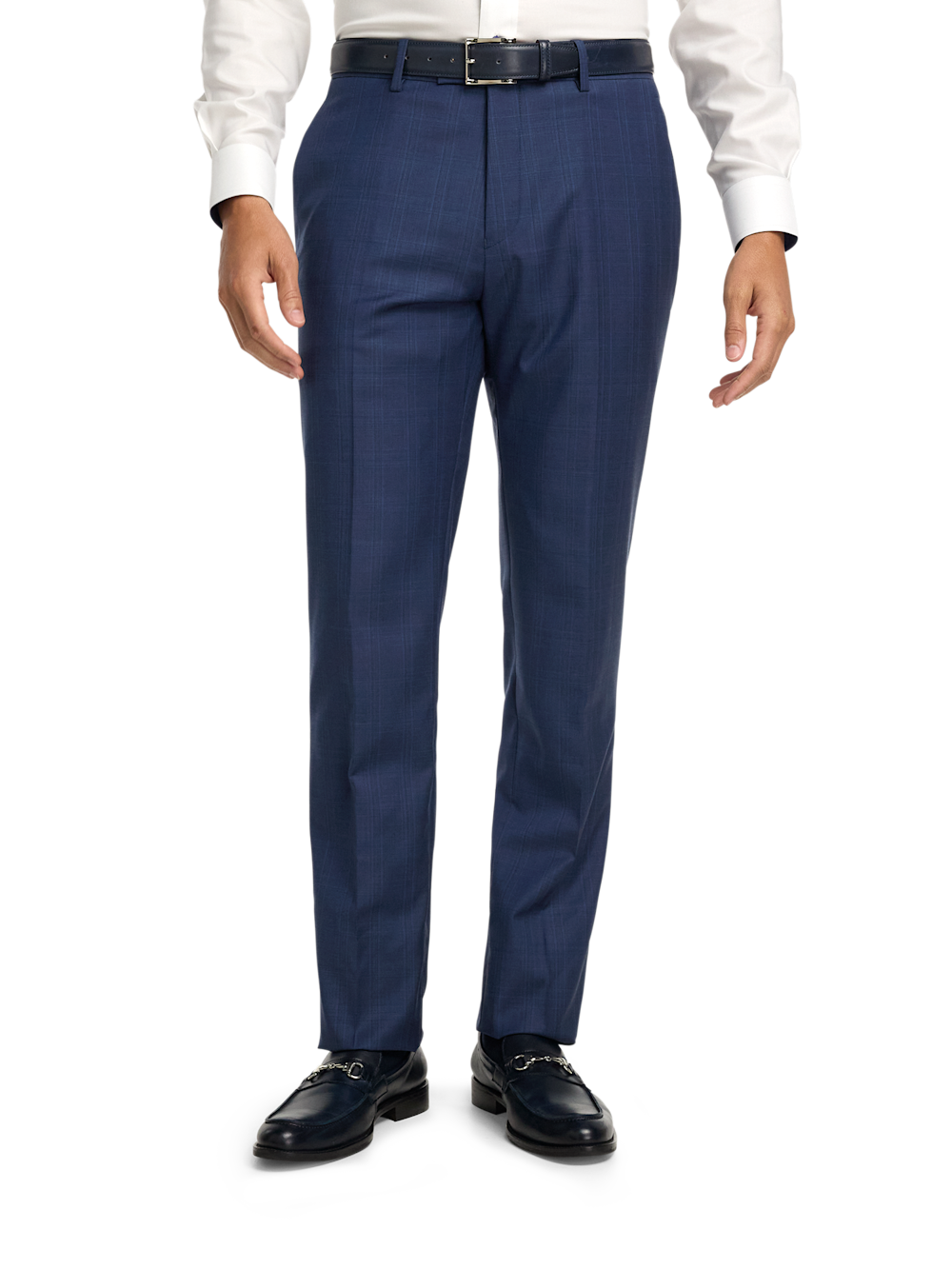 Alternate Image of Wool Blend Plaid Flat Front Suit Pants-1