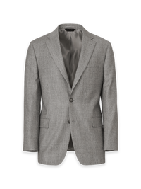 Black/White Wool Glen Plaid Single Breasted Notch Lapel Suit Jacket - Black/white