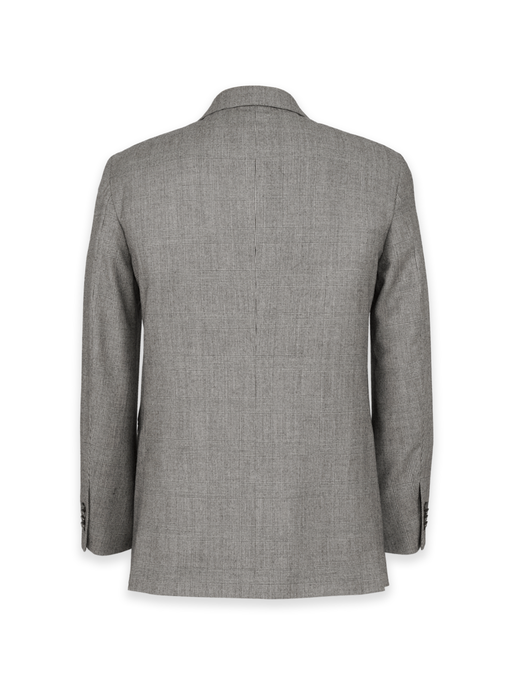 Alternate Image of Black/white Wool Glen Plaid Single Breasted Notch Lapel Suit Jacket-1