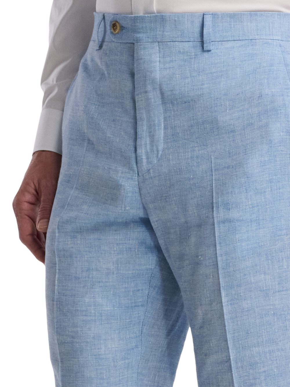 Alternate Image of Italian Linen Blend Single Breasted Notch Lapel Suit Pant-2