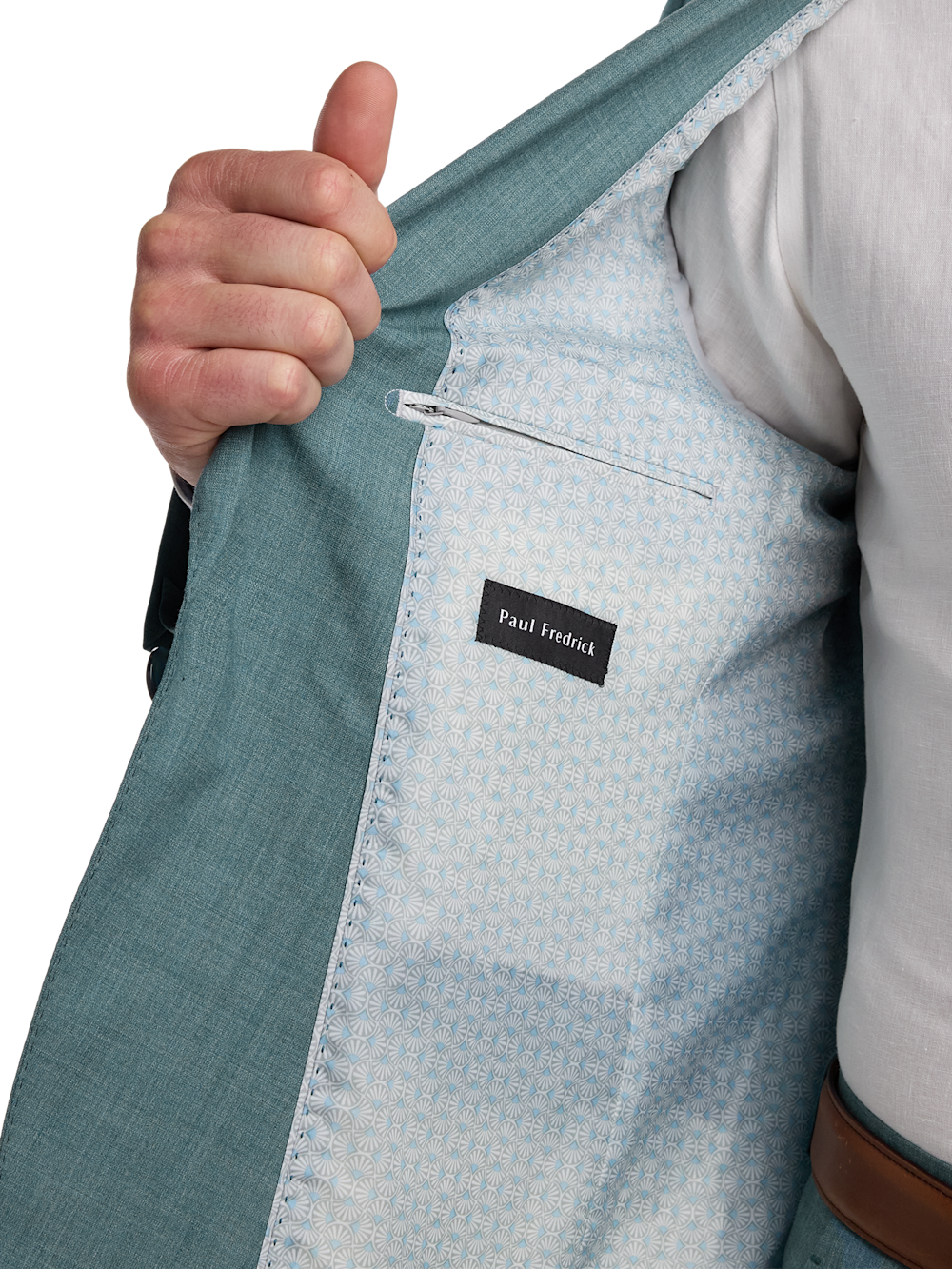 Alternate Image of Wool Bengaline Single Breasted Peak Lapel Suit Jacket-3