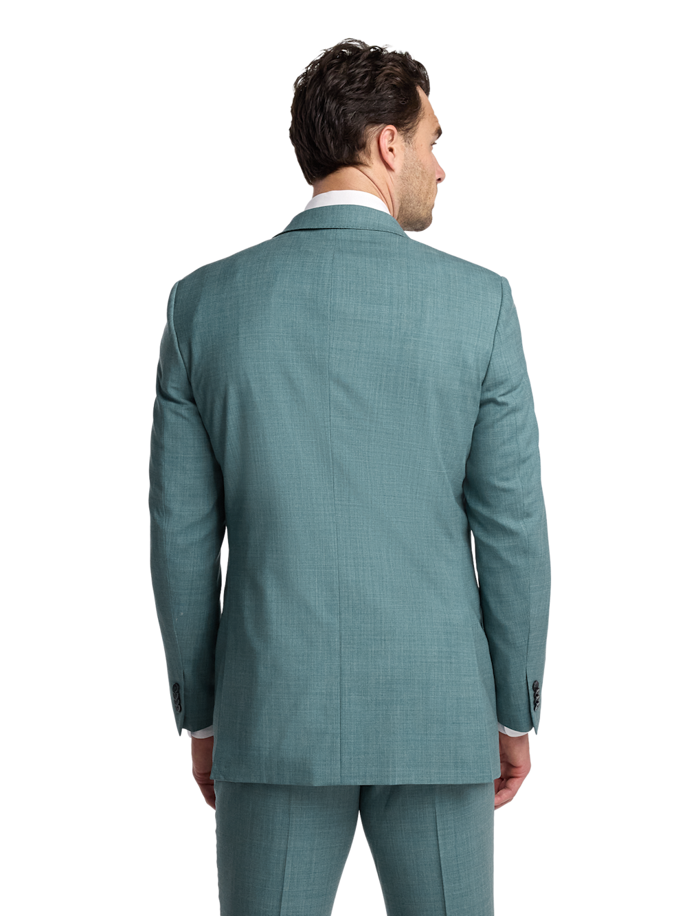 Alternate Image of Wool Bengaline Single Breasted Peak Lapel Suit Jacket-6