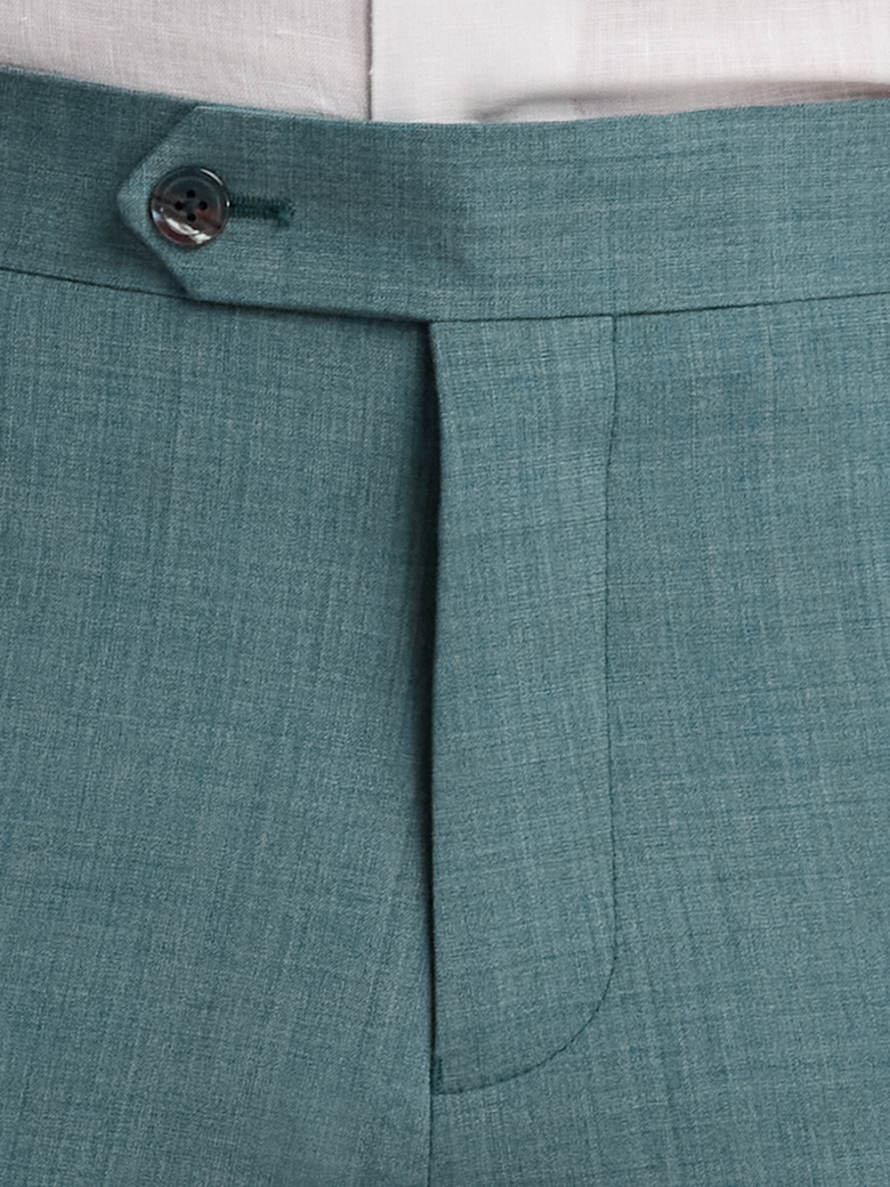 Alternate Image of Wool Bengaline Flat Front Suit Pants-4#model_flat front