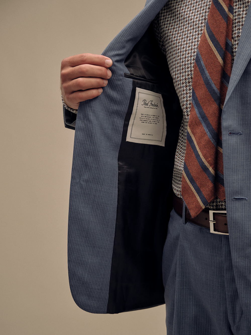 Pinstripe Suit Jacket