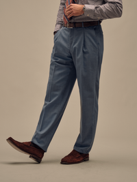 Pinstripe Suit Pant - Light Indigo