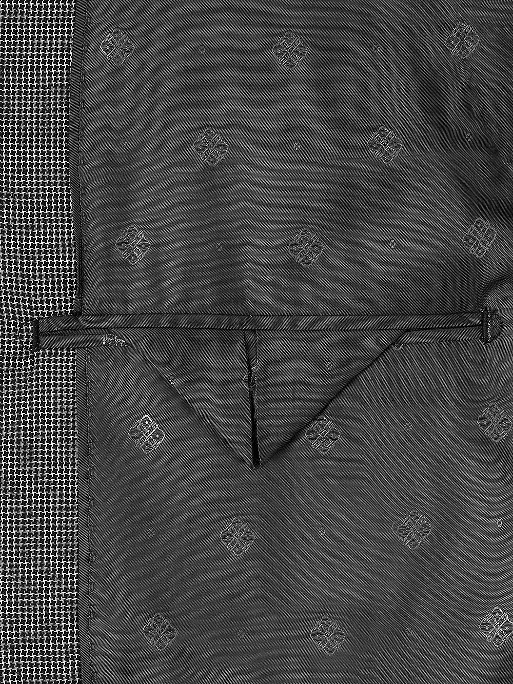 Alternate Image of Wool Micro Check Single Breasted Peak Lapel Suit Jacket-2