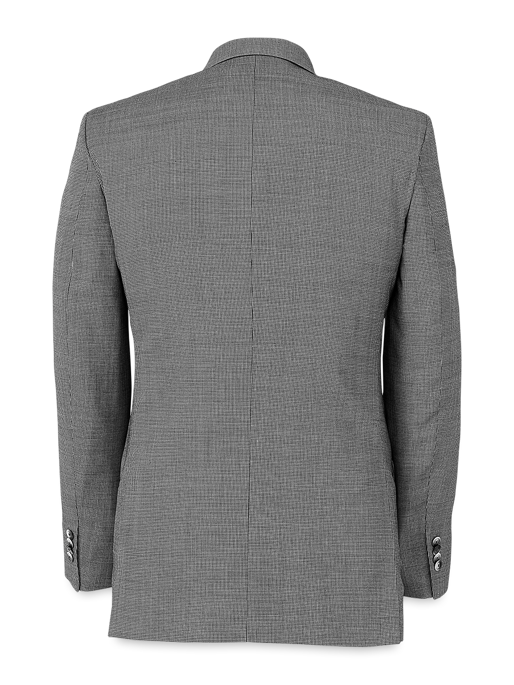 Alternate Image of Wool Micro Check Single Breasted Peak Lapel Suit Jacket-4