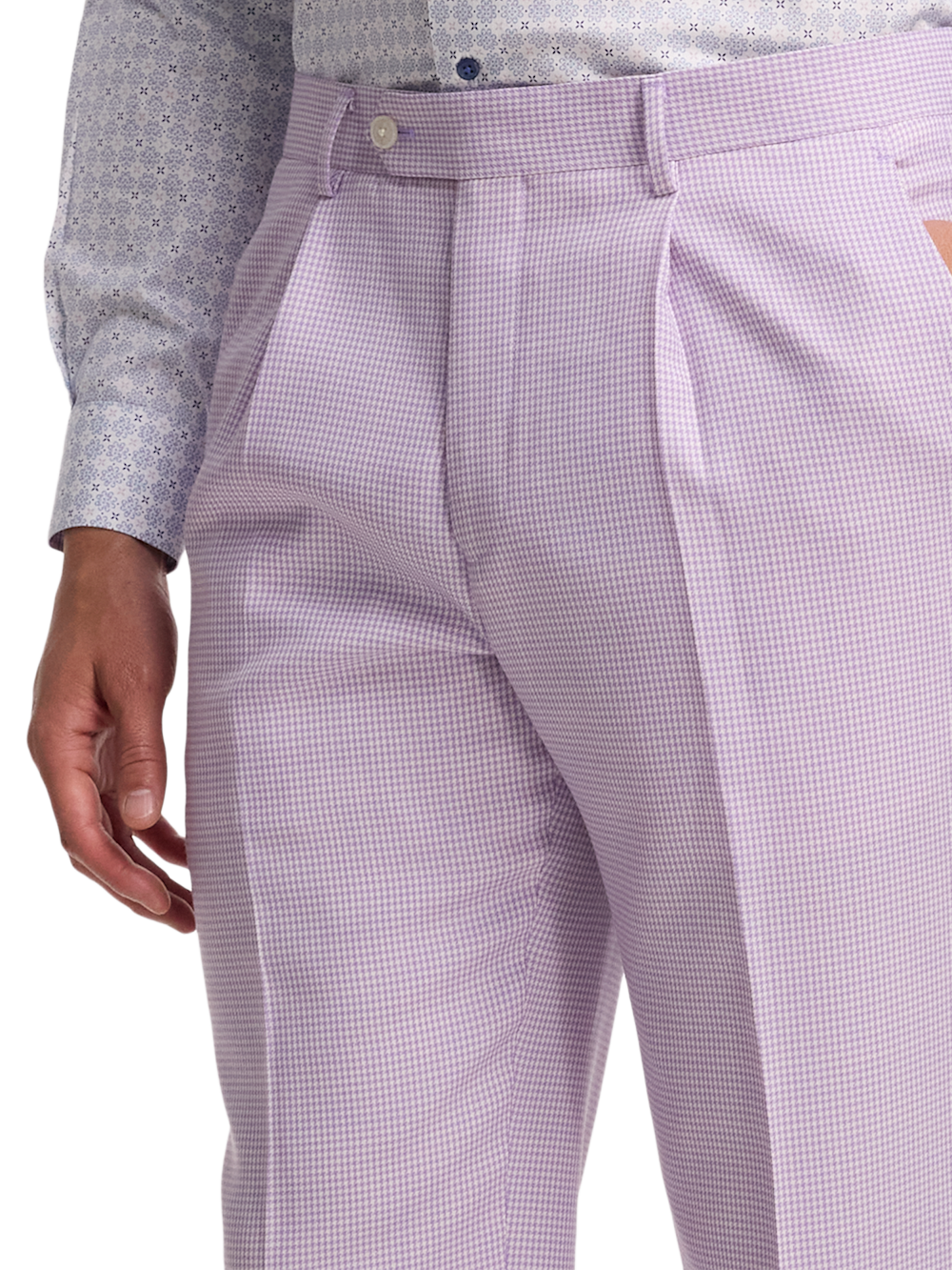 Alternate Image of Wool Blend Houndstooth Single Pleat Suit Pant-2