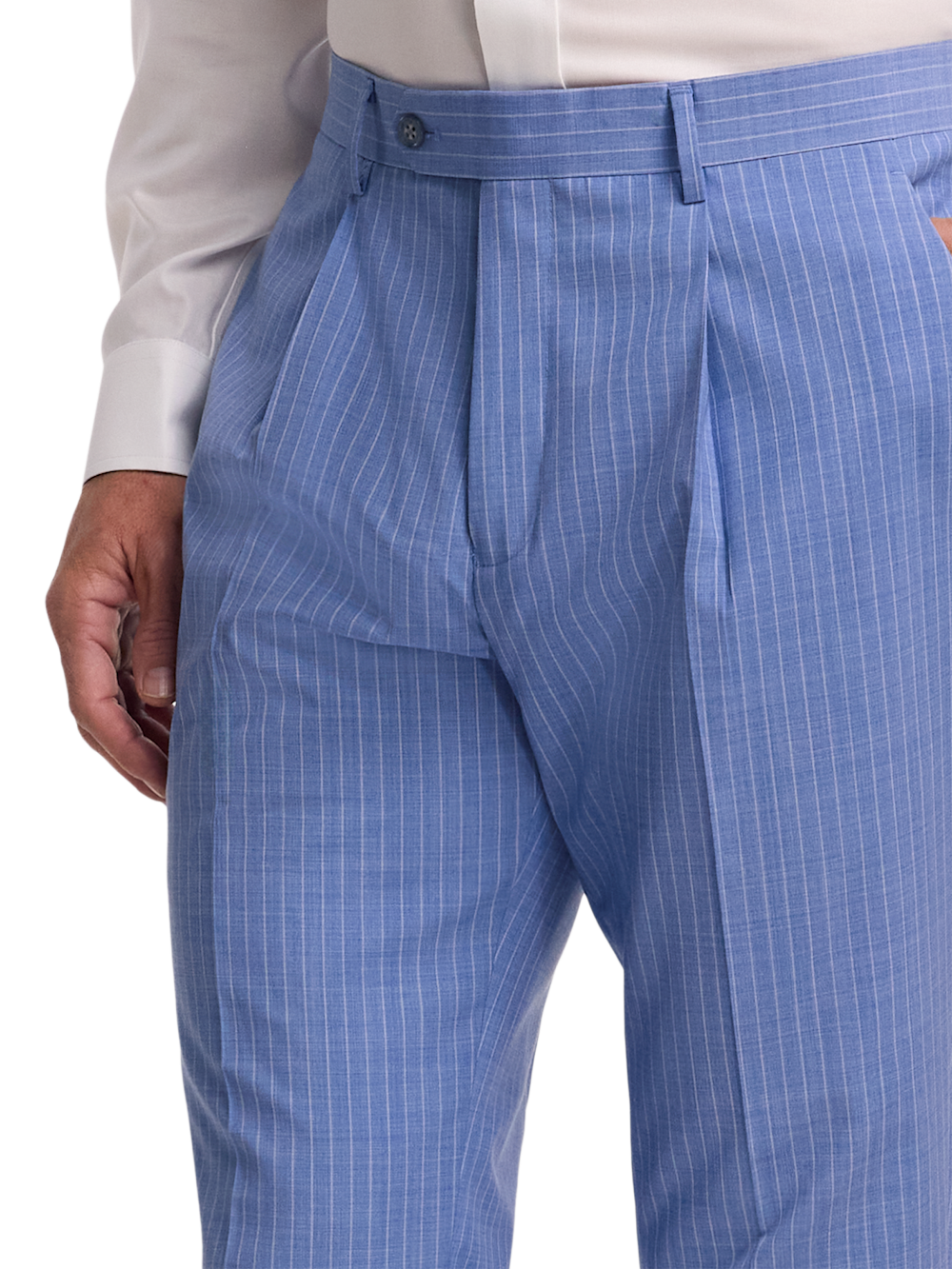 Alternate Image of Wool Blend Pindstripe Single Pleat Suit Pant-2