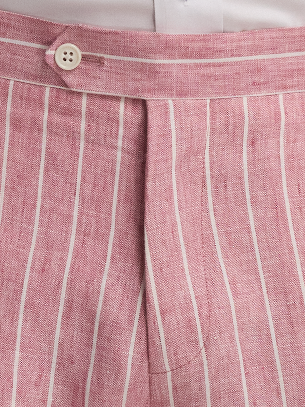 Alternate Image of Pinstripe Linen Flat Front Suit Pants-4