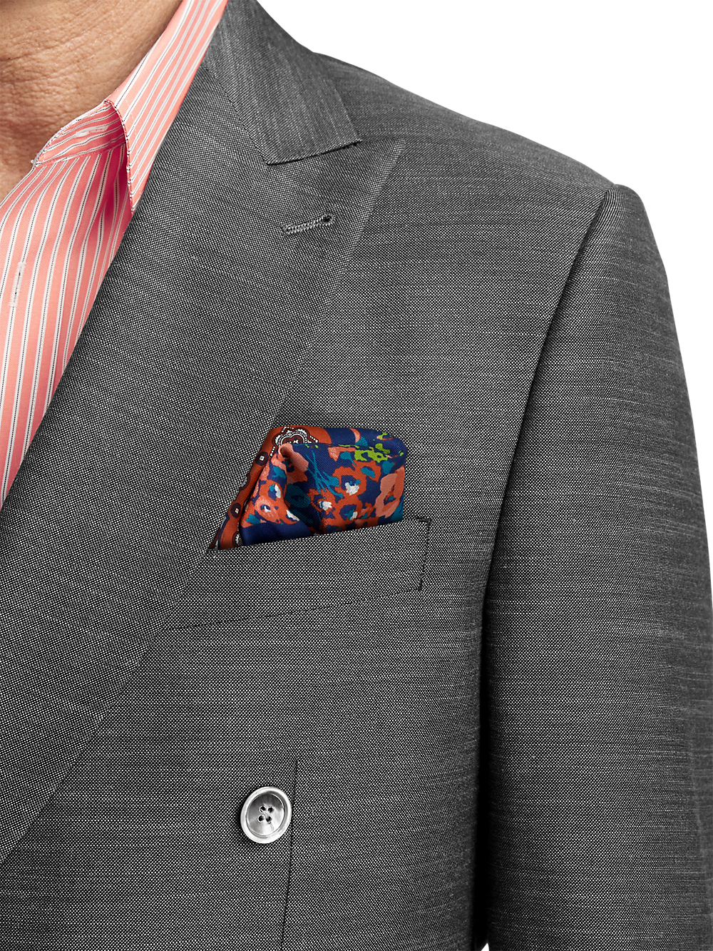 Classic Fit Essential Wool Double Breasted Peak Lapel Suit