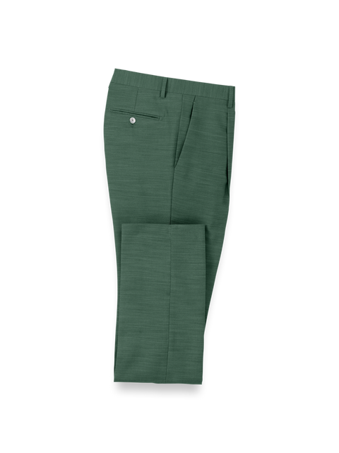 Microfiber Linen Blend Single Pleat Suit Pants Microfiber Linen Blend Single Pleat Suit Pants