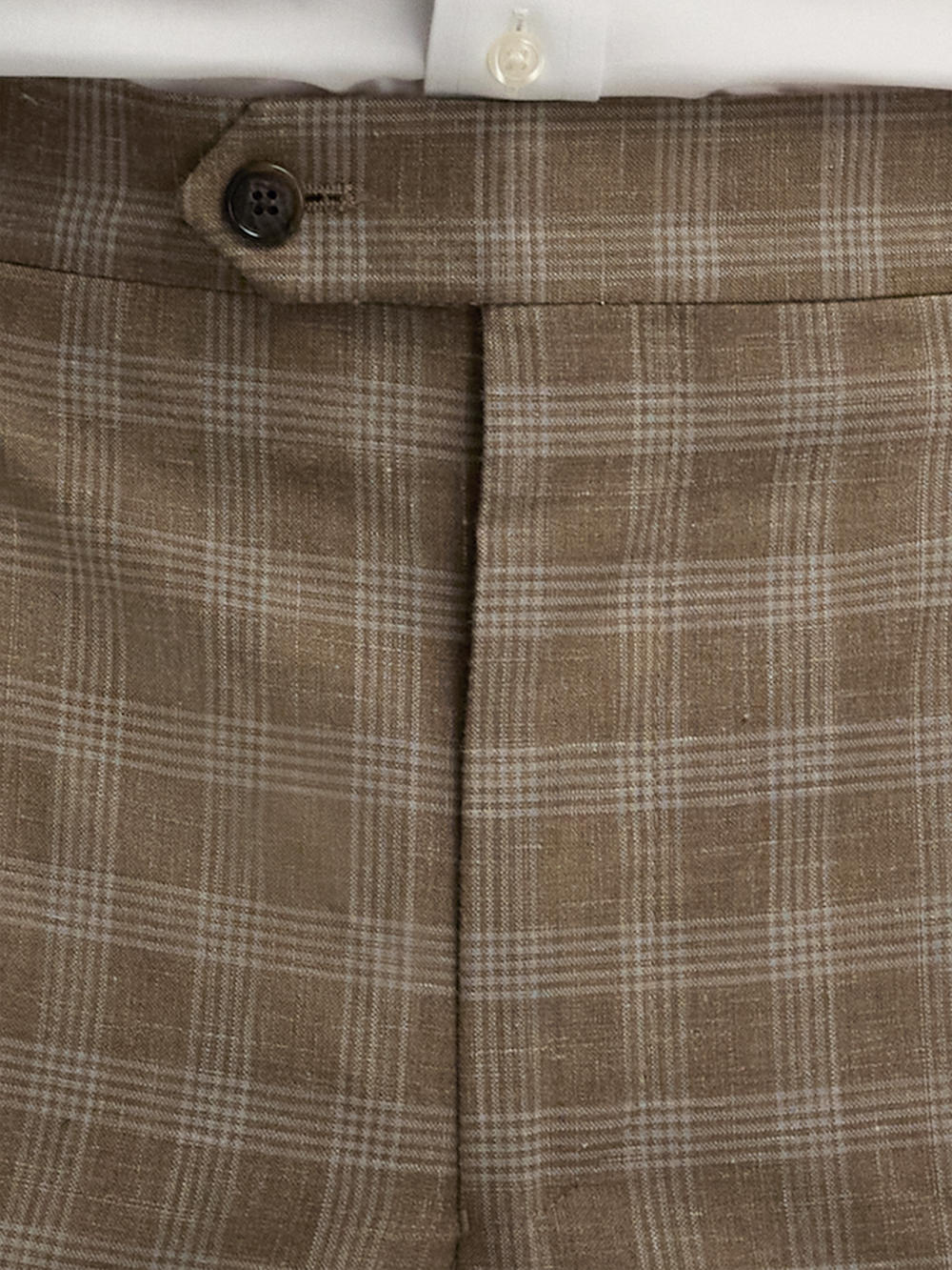 Alternate Image of Plaid Cotton Blend Single Pleat Suit Pants-4
