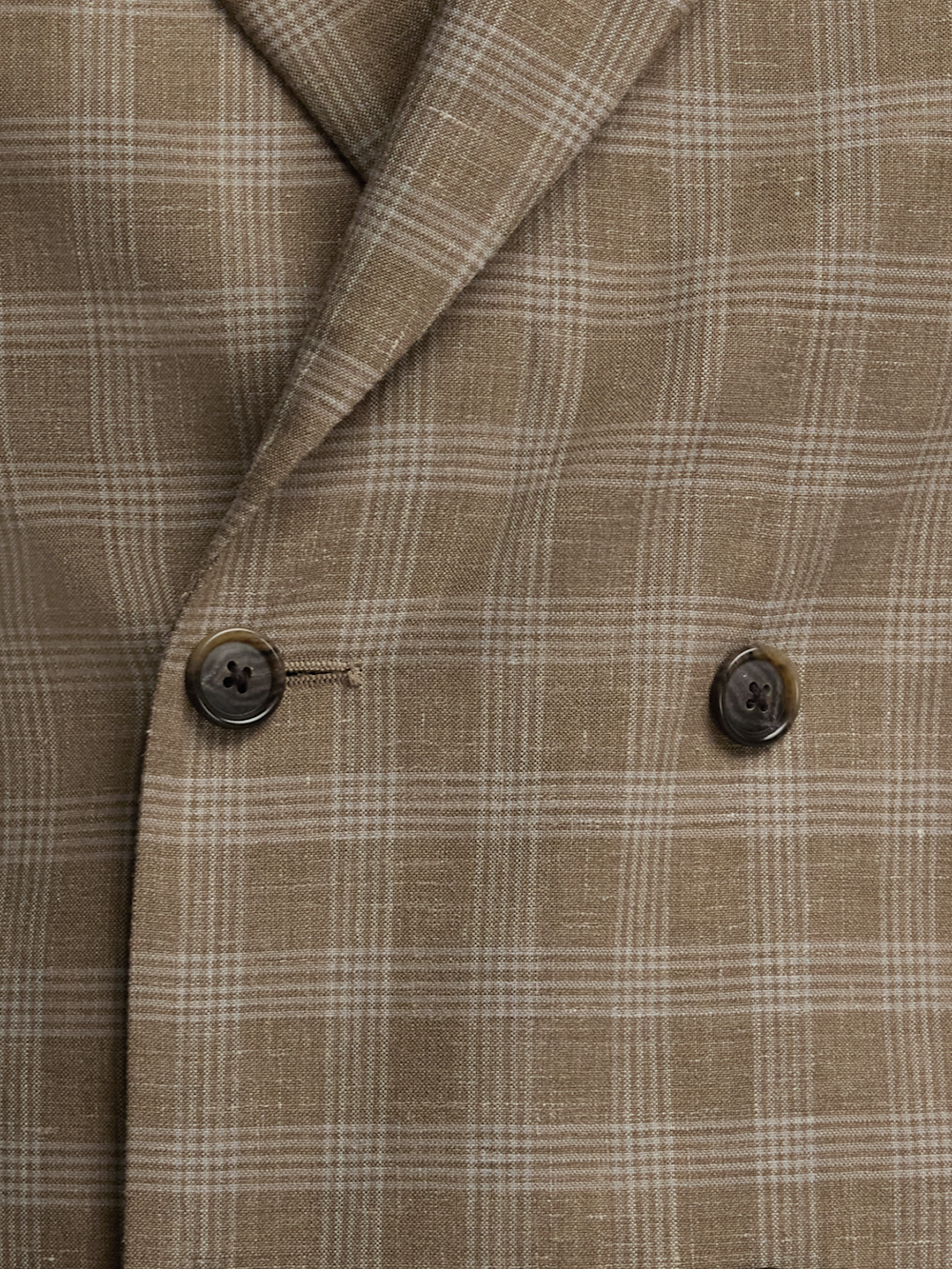 Alternate Image of Plaid Cotton Blend Double Breasted Peak Lapel Suit Jacket-4