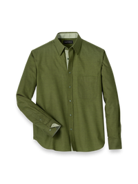 Cotton Solid Casual Shirt - Green
