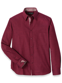 Cotton Solid Casual Shirt - Burgundy