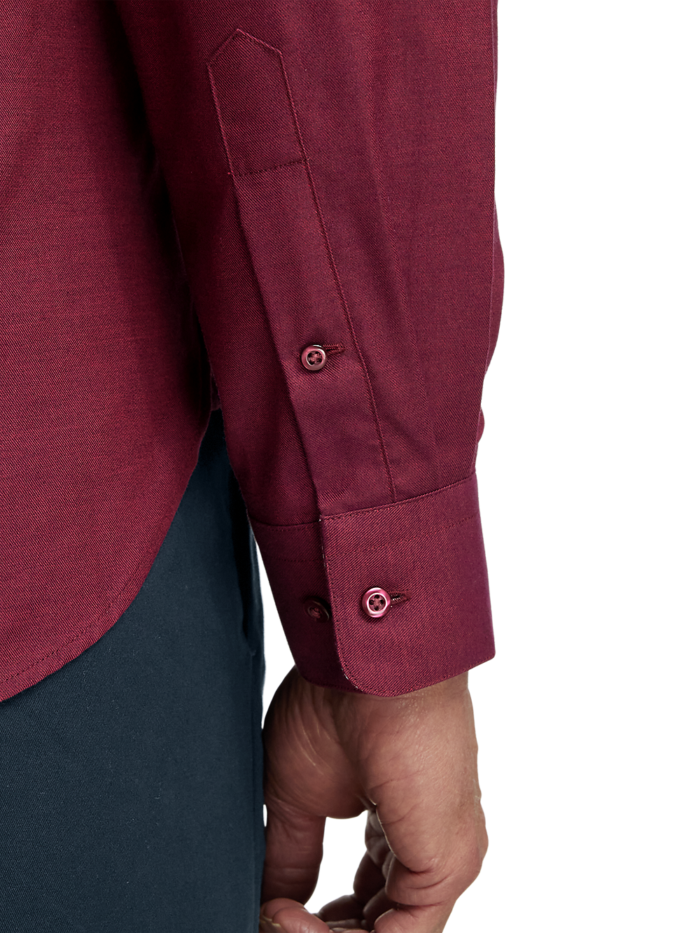 Alternate Image of Cotton Solid Casual Shirt-3