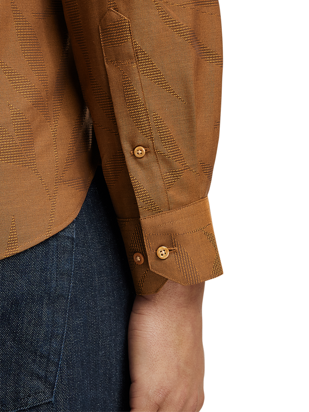 Jacquard Stripe Shirt | Shale Stone | TOAST