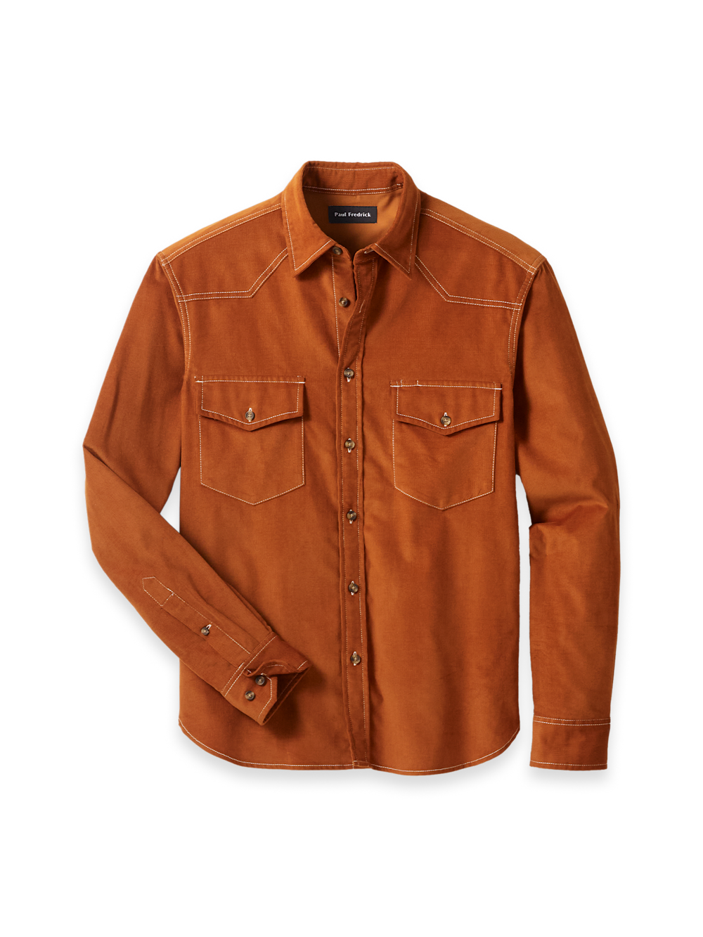 Men's Rust Solid Shirts 