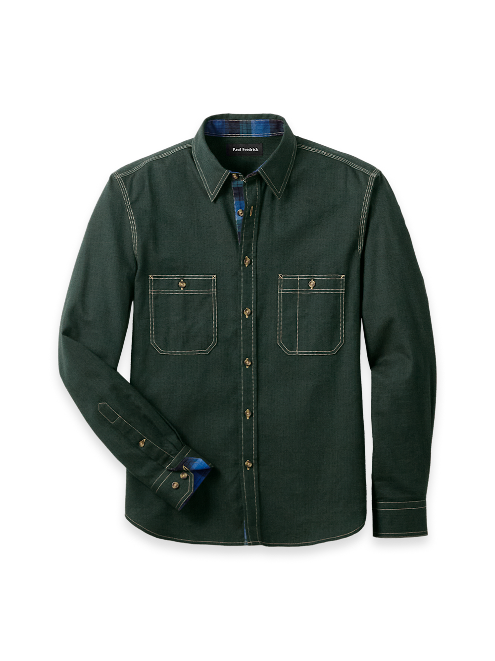 Men's Green Solid Shirts 