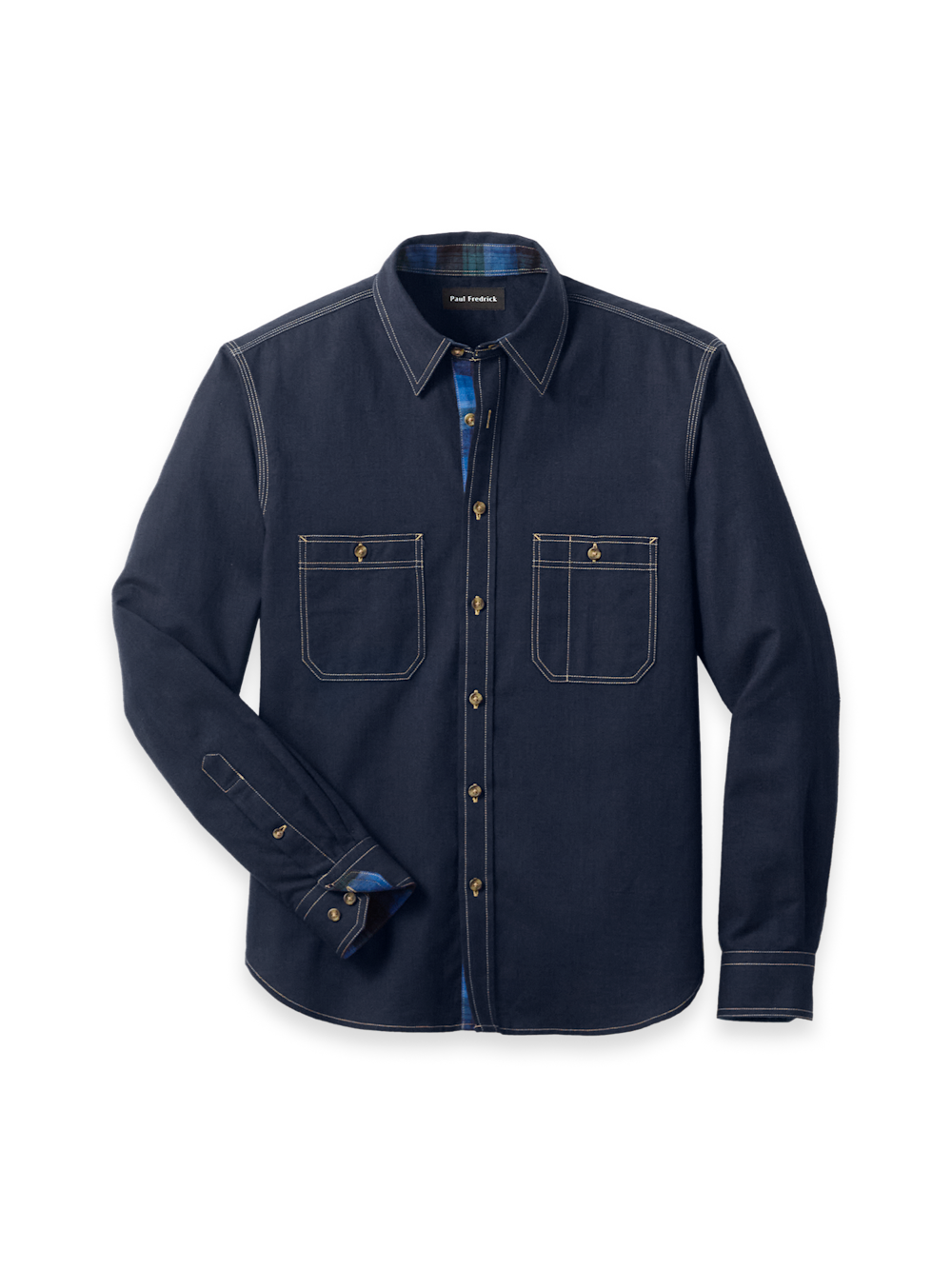 Men's Navy Solid Shirts 