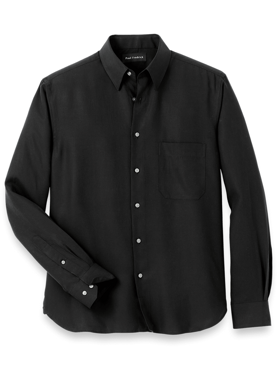 トップス 90s- paul stuart black linen shirt SHU040L_1.png?crop=center&