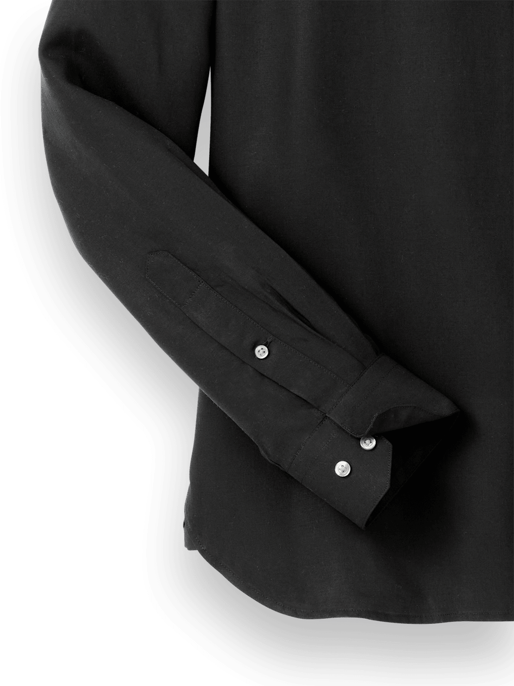 Lyocell Solid Casual Shirt - Black Slim Fit / Small Lyocell Solid Casual Shirt - Black Slim Fit / Small