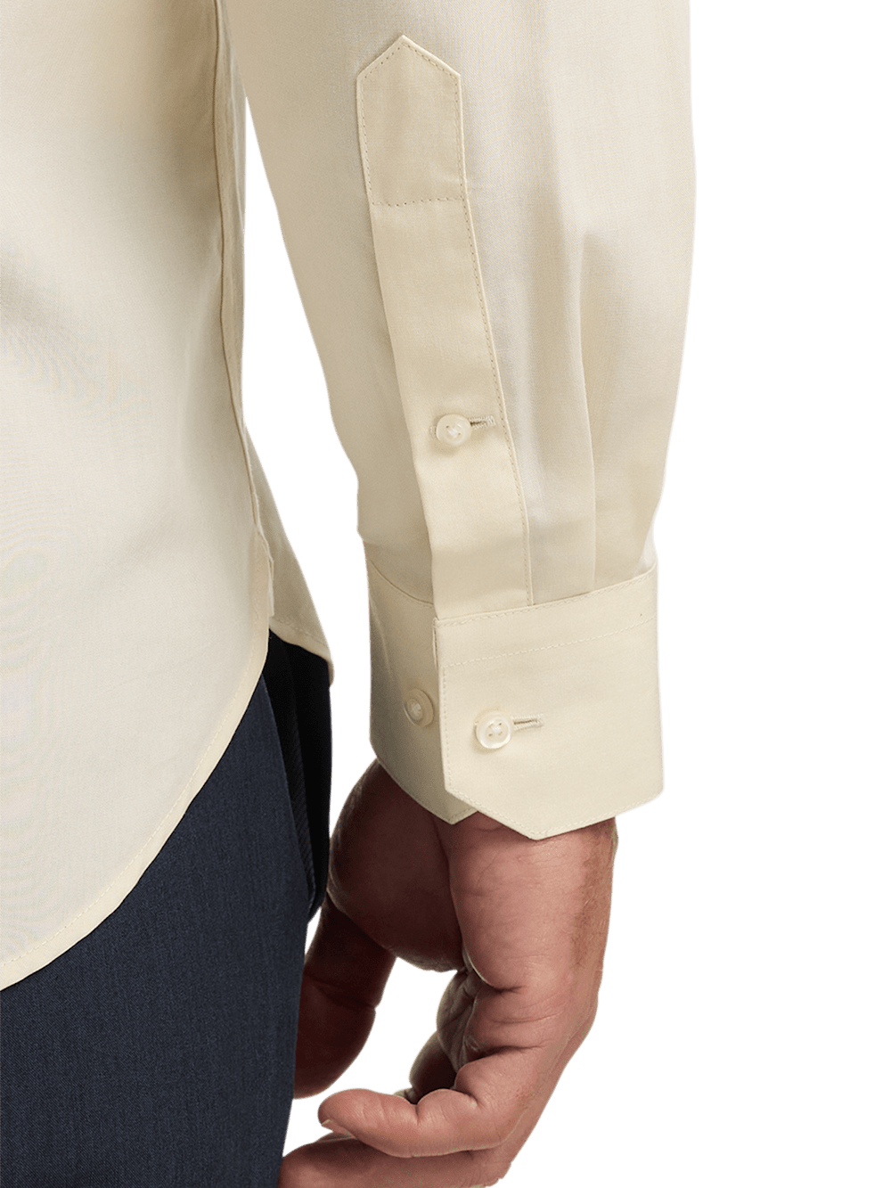 Lyocell Solid Casual Shirt - Ivory Classic Fit / 4X Large Tall Lyocell Solid Casual Shirt - Ivory Classic Fit / 4X Large Tall
