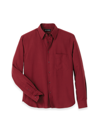 Lyocell Solid Casual Shirt - Burgundy