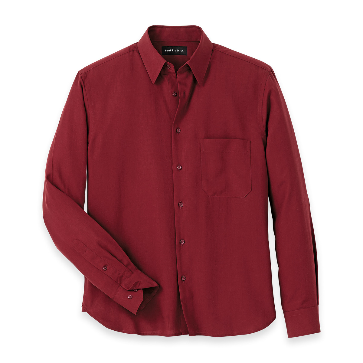 Lyocell Solid Casual Shirt - Burgundy Classic Fit / XX Large Lyocell Solid Casual Shirt - Burgundy Classic Fit / XX Large