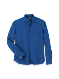 Lyocell Solid Casual Shirt - Blue