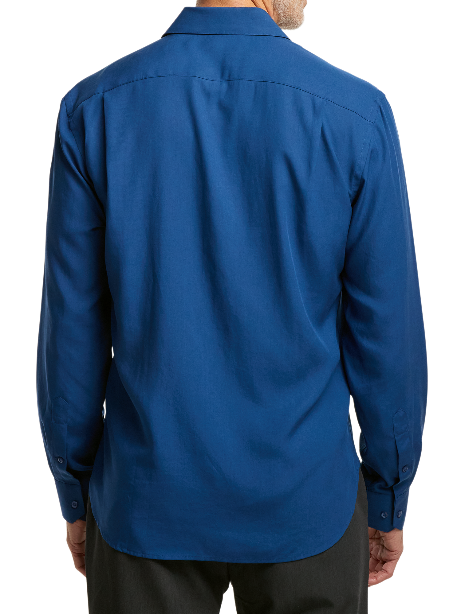 Lyocell Solid Casual Shirt - Blue