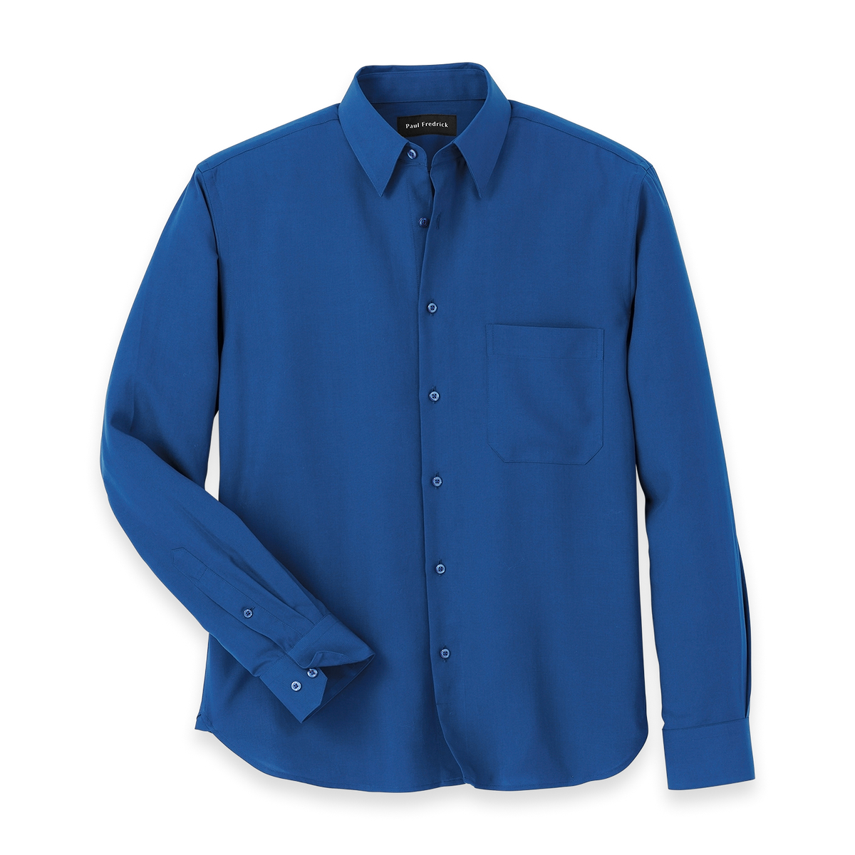 Lyocell Solid Casual Shirt - Blue – Paul Fredrick