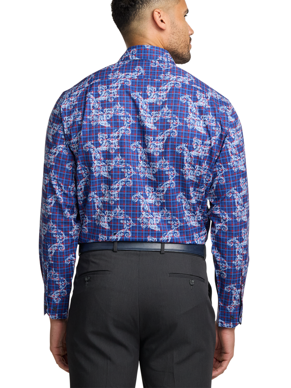 Alternate Image of Performance Stretch Check Casual Shirt-4