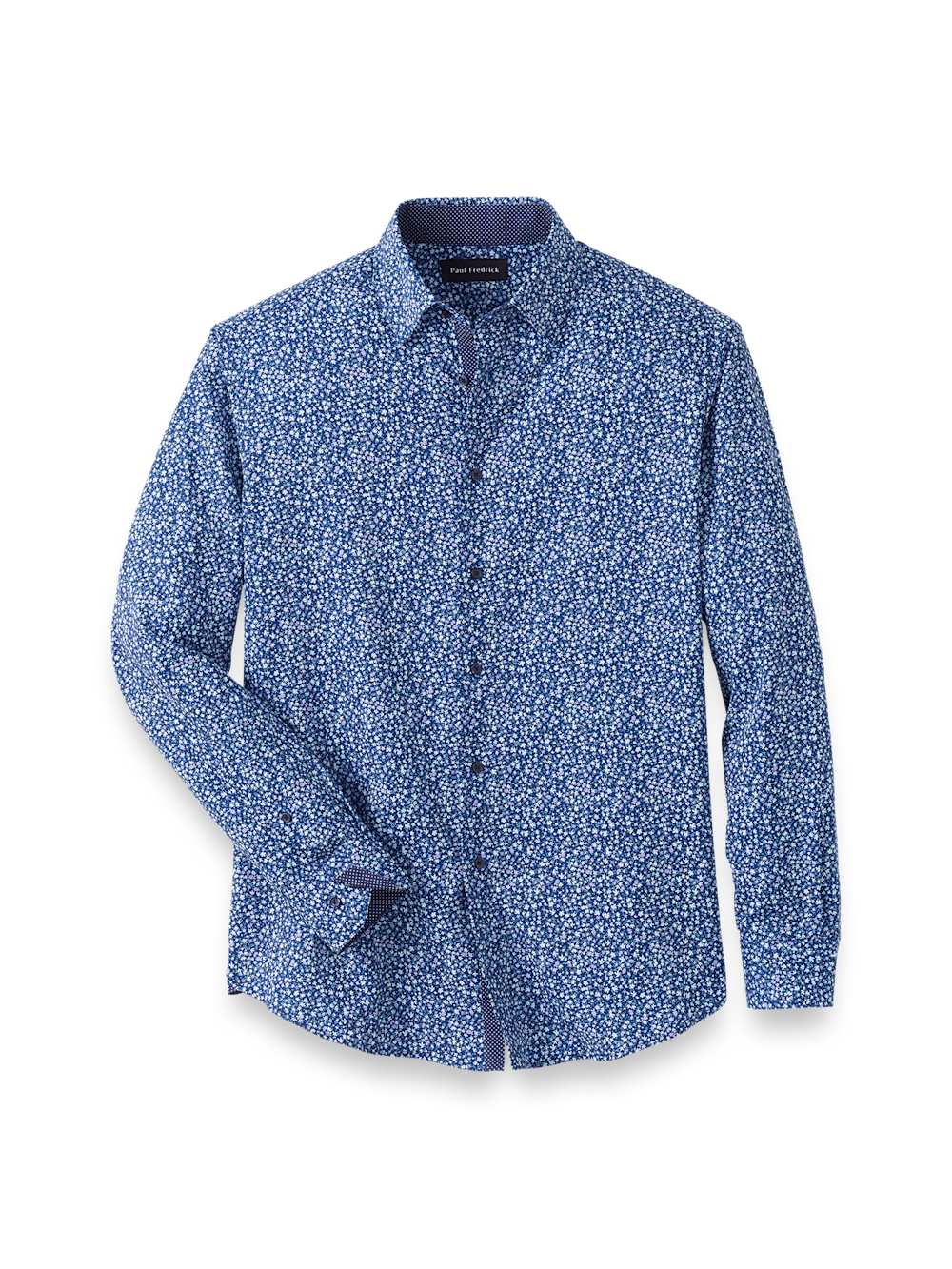 Product Image of Performance Stretch Floral Casual Shirt-Navy/Purple