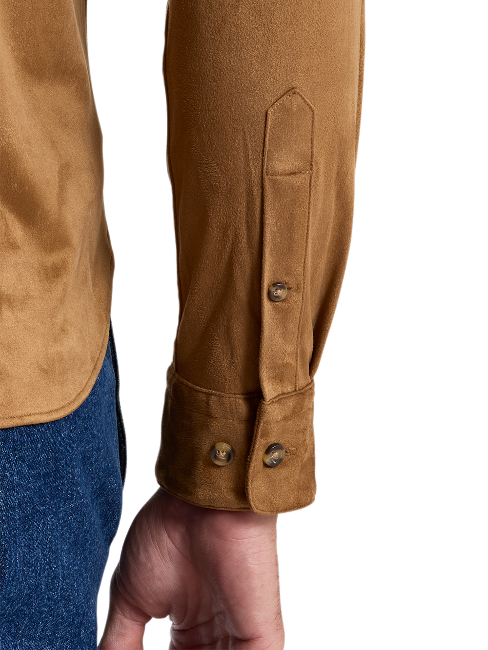 Alternate Shot of Men's british tan  Shirts  - 3