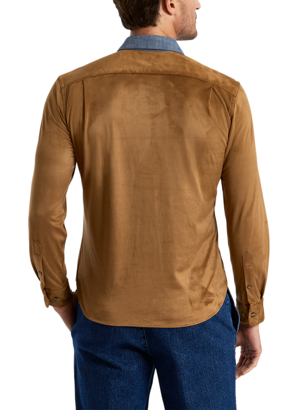 Alternate Shot of Men's british tan  Shirts  - 4