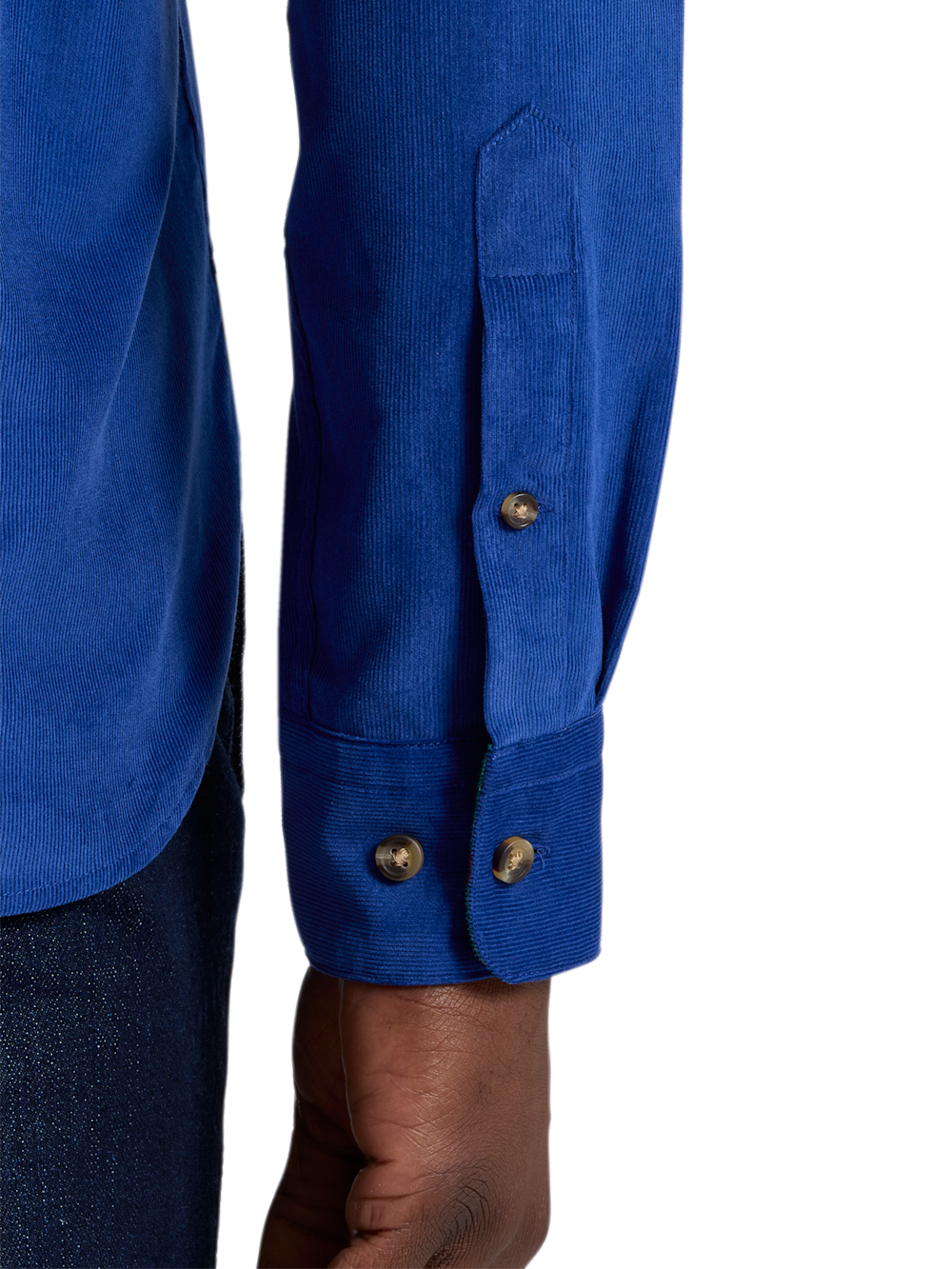 Alternate Shot of Men's blue  Shirts  - 3