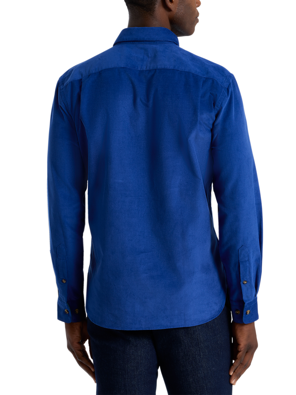 Alternate Shot of Men's blue  Shirts  - 4