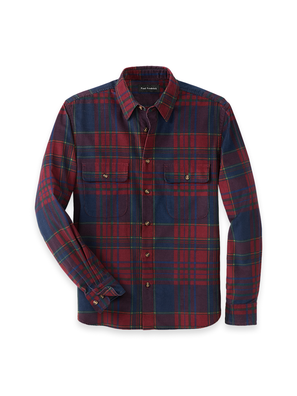Men's burgundy multi  Shirts 