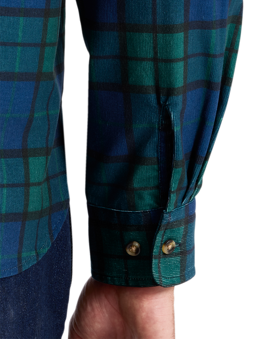 Alternate Shot of Men's navy/green  Shirts  - 3