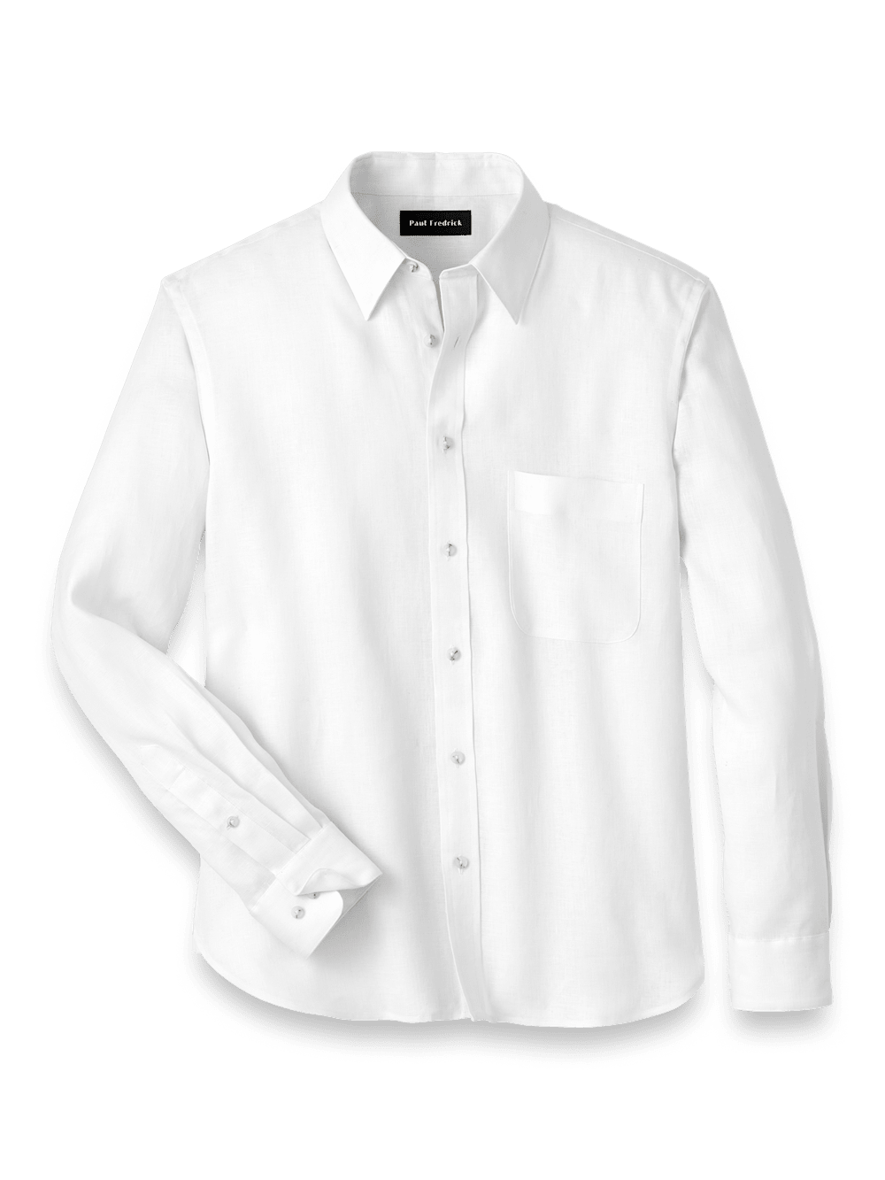 Product Image of Linen Solid Casual Shirt-White