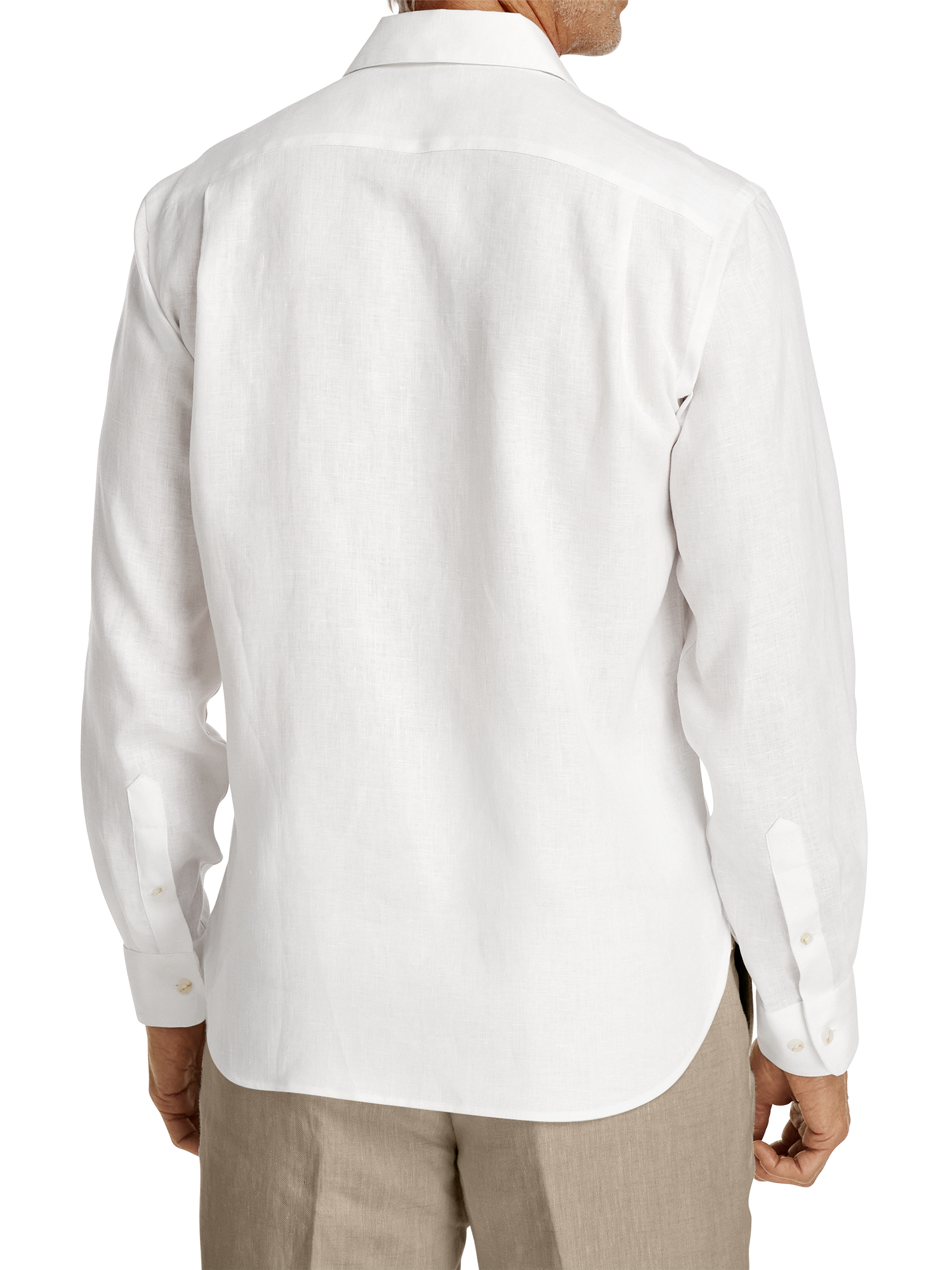 Linen Solid Casual Shirt - White