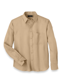 Linen Solid Casual Shirt - Tan