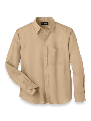 Linen Solid Casual Shirt - Tan