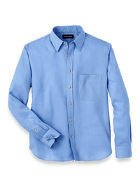 Linen Solid Casual Shirt - Light Blue