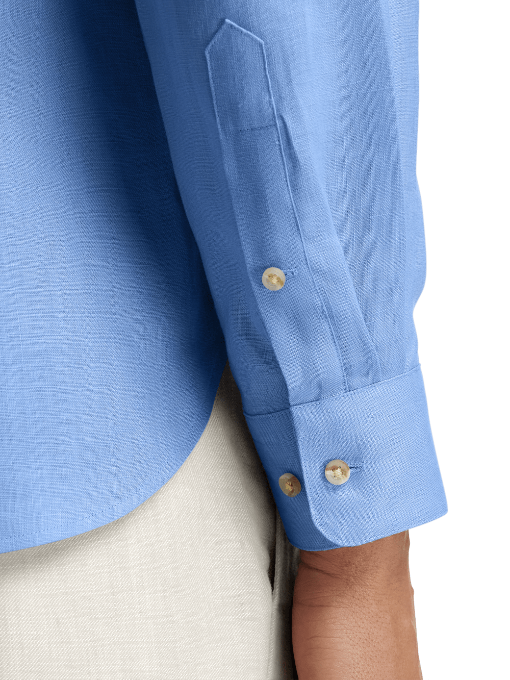 Alternate Image of Linen Solid Casual Shirt-3