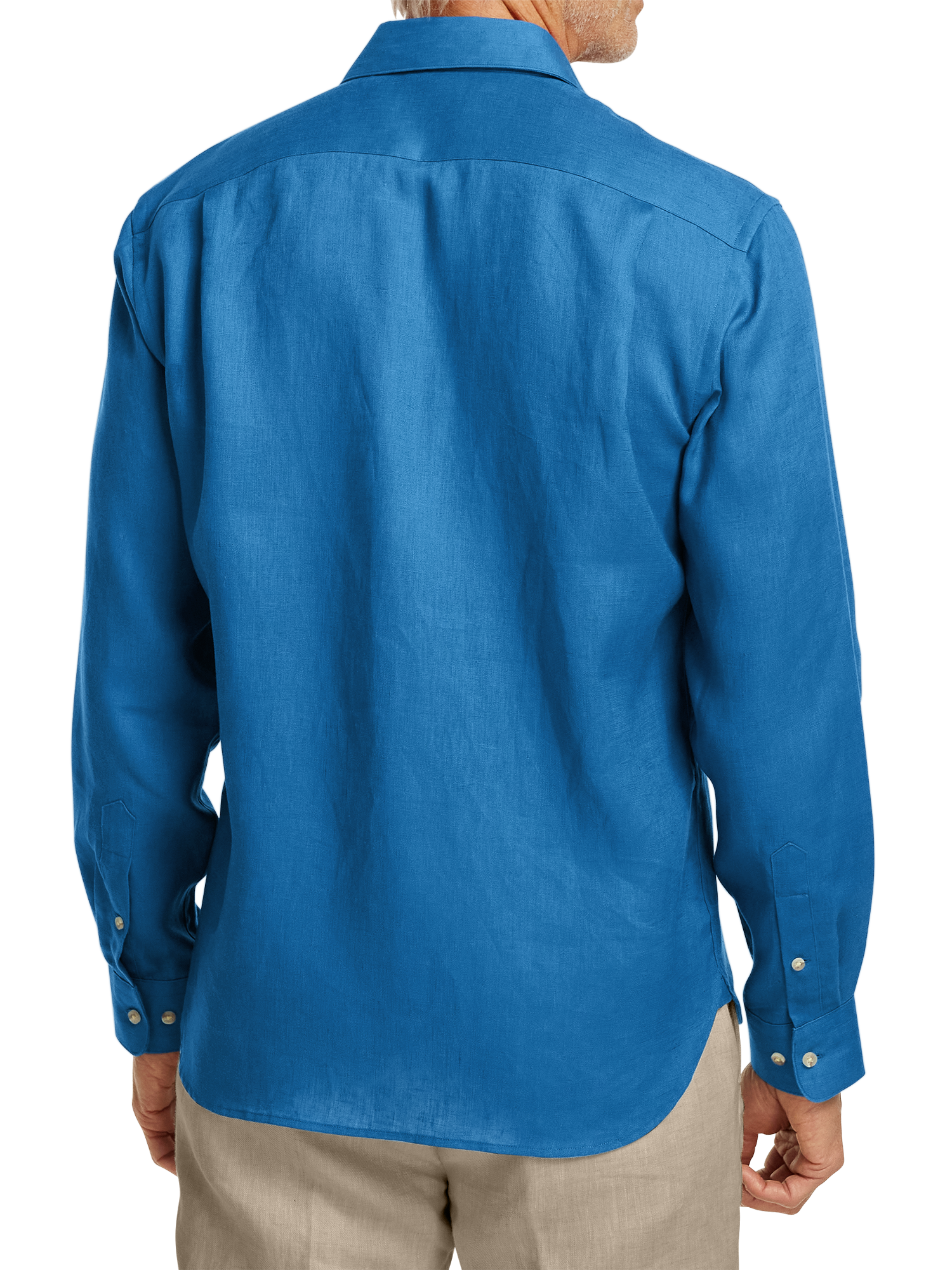 Linen Solid Casual Shirt - Dark Blue